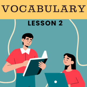 French Vocabulary - Lesson 2